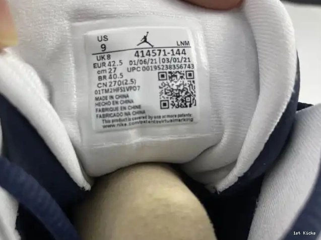 1st Kicks Shoes Jordan Dark Blue 13 Air 414571-144 Powder 0624